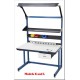 ProLine BIB20 White Plastic Conductive Laminate Top Single Sided Basic Work Bench in the Box