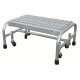 Cotterman A1N1818-A4 Safety Aluminum Ladder-Solid Ribbed Steps 