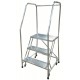 Cotterman A2R1818-A4 Safety Aluminum Ladder-Solid Ribbed Steps