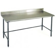 Eagle Group T2424STB-BS Budget Stainless Bench with Backsplash, Stainless Tubular Base and Legs Eagle Group T2424STB-BS Budget Stainless Bench with Backsplash, Stainless Tubular Base and Legs