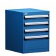 Rousseau 4-Drawer L-Series Stationary Modular Cabinet L3ABD-2409