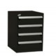 Rousseau 4-Drawer L-Series Stationary Modular Cabinet L3ABD-2802
