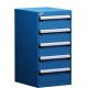 Rousseau 5-Drawer L-Series Stationary Modular Cabinet L3ABD-3404
