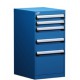 Rousseau 5-Drawer L-Series Stationary Modular Cabinet L3ABD-3415