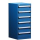 Rousseau 6-Drawer Stationary L-Series Modular Cabinet L3ABD-4006