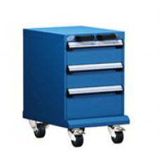 Rousseau L-Series 3-Drawer Modular Cart - L3BBD-2403L3B Rousseau L-Series 3-Drawer Modular Cart - L3BBD-2403L3B