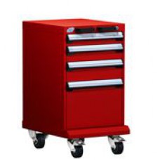 Rousseau 4-Drawer Modular Tool Cart, 18 x 27 x 33-1/4, Model L3BBG-2802L3B Rousseau 4-Drawer Modular Tool Cart, 18 x 27 x 33-1/4, Model L3BBG-2802L3B