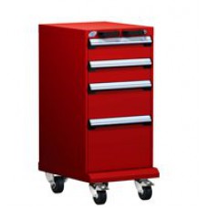 Rousseau 4-Drawer Modular Tool Cart, 18 x 27 x 39-1/4, Model L3BBG-3404L3B Rousseau 4-Drawer Modular Tool Cart, 18 x 27 x 39-1/4, Model L3BBG-3404L3B