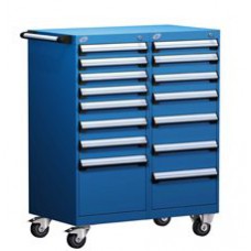 Rousseau L3BED-4004L3B 15-Drawer Modular Tool Cart Rousseau L3BED-4004L3B 15-Drawer Modular Tool Cart