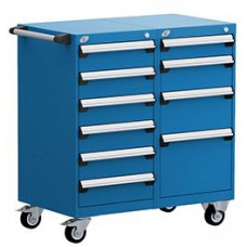 Rousseau 10-Drawer Modular Drawer Tool Cart - L3BEG-3432L3B Rousseau 10-Drawer Modular Drawer Tool Cart - L3BEG-3432L3B