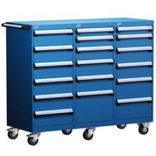 Rousseau 15-Drawer Modular Tool Cart L3BJG-4002L3B | Mobile Tool Storage