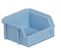 LEWISbins Small Part Blue Plastic Bins