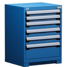 Rousseau R5ACD-3001 Stationary Modular Storage Cabinet – Heavy-Duty 6-Drawer Industrial Storage Cabinet