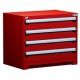 Rousseau R5AEC-2801 Heavy-Duty 4-Drawer Modular Storage Cabinet – Industrial Tool & Parts Organization