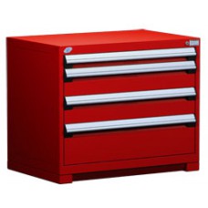 Rousseau R5AEC-2803 Stationary 4-Drawer Modular Storage Cabinet – Heavy-Duty Industrial Tool & Parts Storage Rousseau R5AEC-2803 Stationary 4-Drawer Modular Storage Cabinet – Heavy-Duty Industrial Tool & Parts Storage
