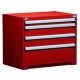Rousseau R5AEC-2803 Stationary 4-Drawer Modular Storage Cabinet – Heavy-Duty Industrial Tool & Parts Storage