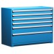 Rousseau 6-Drawer Stationary Modular Storage Cabinet R5AKE-4401