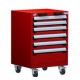 Rousseau 6-Drawer Heavy Duty Modular Drawer Cart - R5BCG-3051