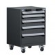 Rousseau 5 Drawer Heavy Duty Modular Drawer Cabinet Cart R5BCG-3053