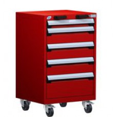 Rousseau 5-Drawer Heavy Duty Modular Drawer Cart R5BCG-3402 Rousseau 5-Drawer Heavy Duty Modular Drawer Cart R5BCG-3402