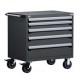 Rousseau 5 Drawer Heavy Duty Modular Drawer Cart R5BDD-3003