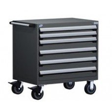 Rousseau 6 Drawer Heavy Duty Modular Drawer Cart - R5BDD-3008 Rousseau 6 Drawer Heavy Duty Modular Drawer Cart - R5BDD-3008