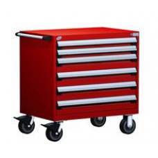 Rousseau 6-Drawer Modular Tool Cart - R5BEC-3008 Rousseau 6-Drawer Modular Tool Cart - R5BEC-3008