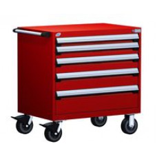 Rousseau 5-Drawer Modular Tool Cart - R5BEE-3004 Rousseau 5-Drawer Modular Tool Cart - R5BEE-3004