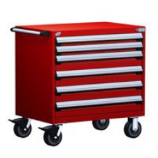 Rousseau 6-Drawer Modular Tool Cart - R5BEE-3008 Rousseau 6-Drawer Modular Tool Cart - R5BEE-3008