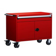 Rousseau R5BHE-3014 1-Drawer Modular Tool Cart with Heavy-Duty Work Surface and Casters