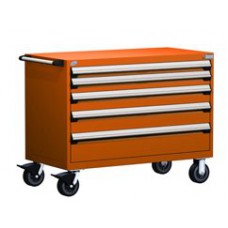 Rousseau 5-Drawer Modular Tool Cart - R5BHG-3004 Rousseau 5-Drawer Modular Tool Cart - R5BHG-3004