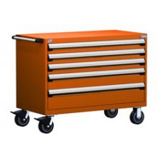 Rousseau 5-Drawer Modular Tool Cart - R5BHG-3012 Rousseau 5-Drawer Modular Tool Cart - R5BHG-3012