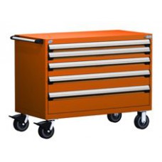 Rousseau 5-Drawer Modular Tool Cart - R5BKE-3003 Rousseau 5-Drawer Modular Tool Cart - R5BKE-3003