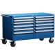 Rousseau R5DKG-3001 Heavy Duty 12-Drawer Modular Cart