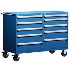 Rousseau R5DKG-3808 Heavy Duty 10-Drawer Modular Cart