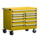 Rousseau 11-Drawer Modular Tool Cart R5GHE-3405 for Industrial Tool Storage