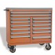 Rousseau R5GHE-3801 14-Drawer Modular Tool Cart with Locking Drawers