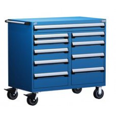 Rousseau 10-Drawer Modular Drawer Tool Cart - R5GHE-3814 Rousseau 10-Drawer Modular Drawer Tool Cart - R5GHE-3814