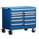 Rousseau 11-Drawer Modular Tool Cart R5GKE-3405 for Secure Industrial Storage