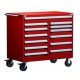 Rousseau R5GKE-3811 13-Drawer Modular Tool Cart with Locking Drawers