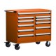 Rousseau 11-Drawer Modular Tool Cart R5GKE-3815 for Secure Industrial Storage