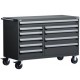 Rousseau 10-Drawer Modular Tool Cart R5GKG-3403 for Secure Industrial Storage
