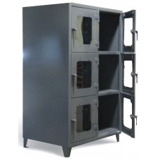Strong Hold 4.66.9-6D-LD-240 6-Compartment Clear View Cabinet – Heavy-Duty Steel Storage with Lockable Doors Strong Hold 4.66.9-6D-LD-240 6-Compartment Clear View Cabinet – Heavy-Duty Steel Storage with Lockable Doors