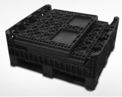 Triple Diamond Plastic Collapsible Bulk Container – Model TDP-3230-34 
