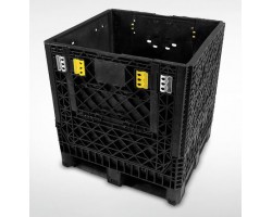 Triple Diamond Plastic Collapsible Bulk Container – Model TDP-3230-34 