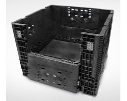 Triple Diamond TDP-4845-34  Plastic Collapsible Bulk Container - 48x45x34