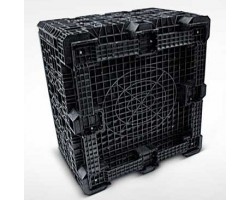 Triple Diamond Plastic Collapsible Bulk Container – 48x45x50