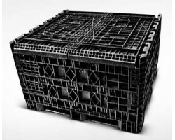 Triple Diamond Plastic Collapsible Bulk Container – 48x45x50