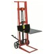Wesco 260001 Two-Wheeled Hydraulic Steel Frame Pedalift - 750 lb Capacity