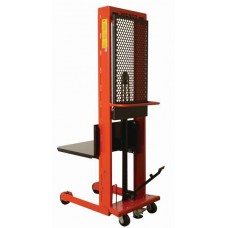 Wesco 260032 Platform Hydraulic Stacker - 1,000 lb Capacity, 60" Lift Wesco 260032 Platform Hydraulic Stacker - 1,000 lb Capacity, 60" Lift